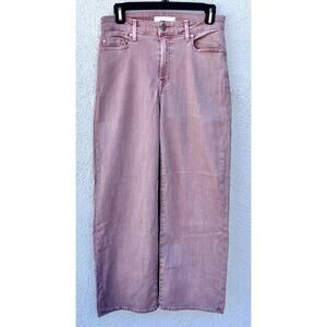 Fidelity Jeans Womens Malibu high wide leg crop size 28/26 T1071 MSRP $209 Punch